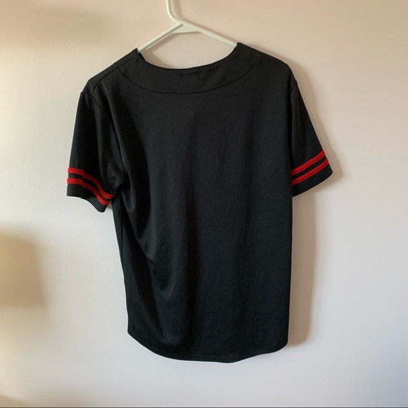 🌴3 /$40 🌴 Forever 21 mens black and red jersey - Picture 4 of 4